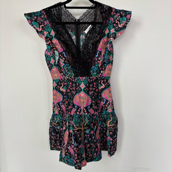 Sandro Iveane Floral Mini Dress Size 36/4 - Picture 1 of 11